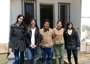 Pablo Zurueta junto al equipo técnico de la Defensoría del Pueblo en Abra Pampa.